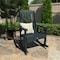 Highwood Usa Lehigh Rocking Chair Outdoor Furniture for Patio, Backyard, Garden AD-RKCH1-FBE - alternate 3